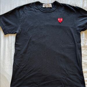 Comme des Garcons Black and Red Short Sleeve Tee